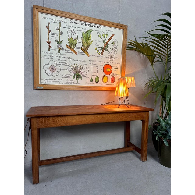 Vintage Table in Pitch Pine For Sale - Image 3 of 10