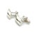 Metal 1990s Pair of Gucci Estate Mens Cufflinks Silver For Sale - Image 7 of 7