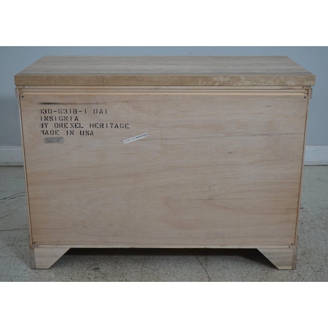 Drexel Modern Design Chest or Dresser W. Stone Top For Sale - Image 9 of 12