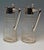 A pair of Art Nouveau glass decanters (Carafes) with silver mountings. Hallmarked: Mark WTB: Germany/Schwaebisch Gmuend,...