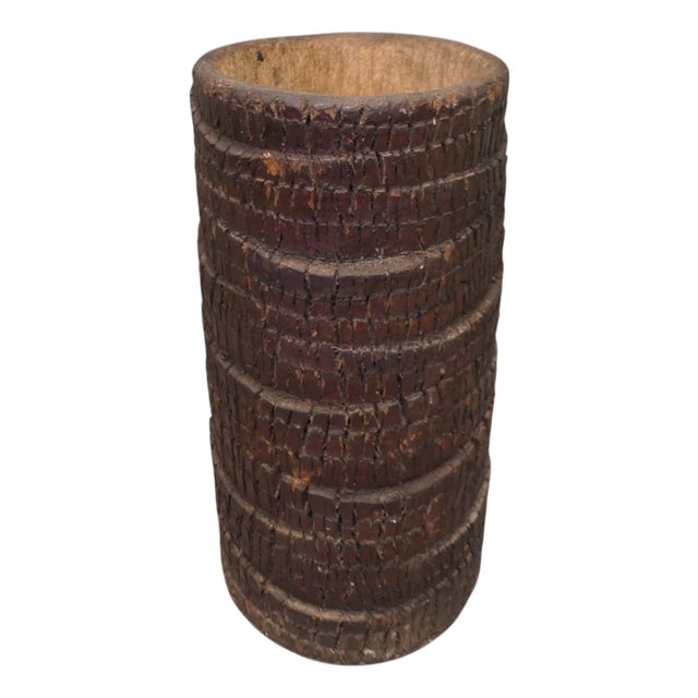Hollow Palm Tree Trunk Stick Stand, 1960 For Sale