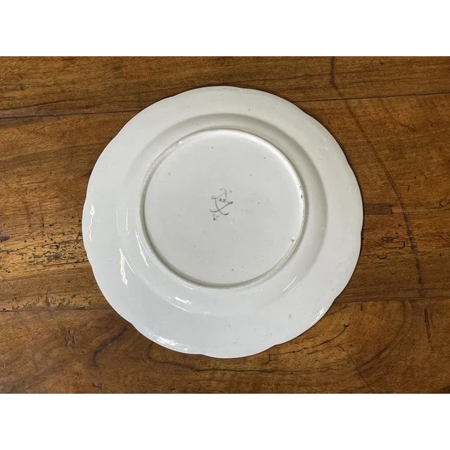 18th Century Porcelain Plate with Polychrome & Flowers from Sèvres For Sale - Image 3 of 4