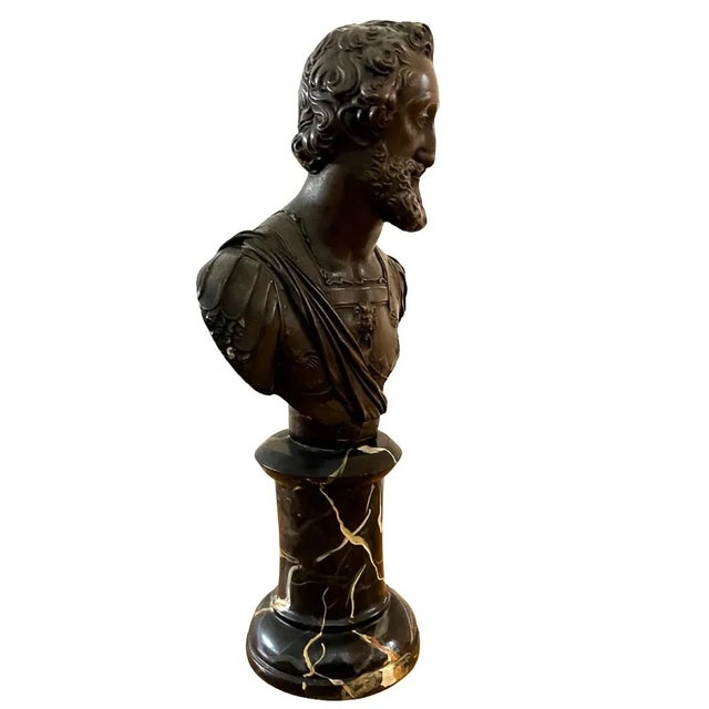 French De Medicis Portrait Busts of King Henry IV & Queen Maria De Medici - A Pair For Sale - Image 3 of 12