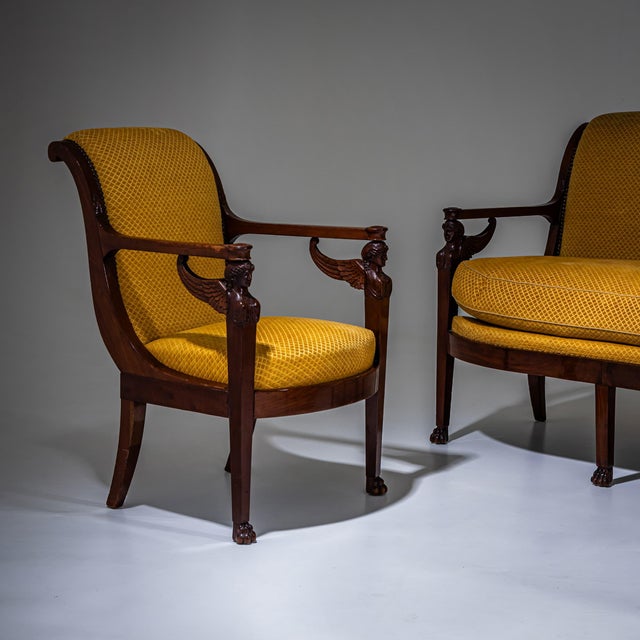 Empire Seating Suite from Henri Jacob, France, 1800s, Set of 5 For Sale - Image 5 of 18