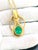 2010s 4Ct Colombian Emerald Pendent/Necklace 18 Karat Gold Estate Convertible to Ring For Sale - Image 5 of 18