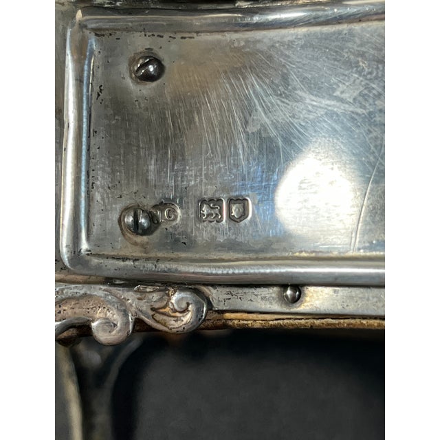 Edwardian English William Comyns Sterling Silver Desk Form Jewelry Box For Sale - Image 10 of 18