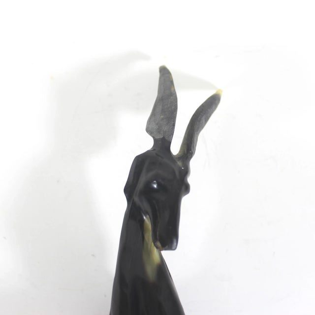Vintage Carved Natural Horn Ram Figurine For Sale - Image 10 of 10