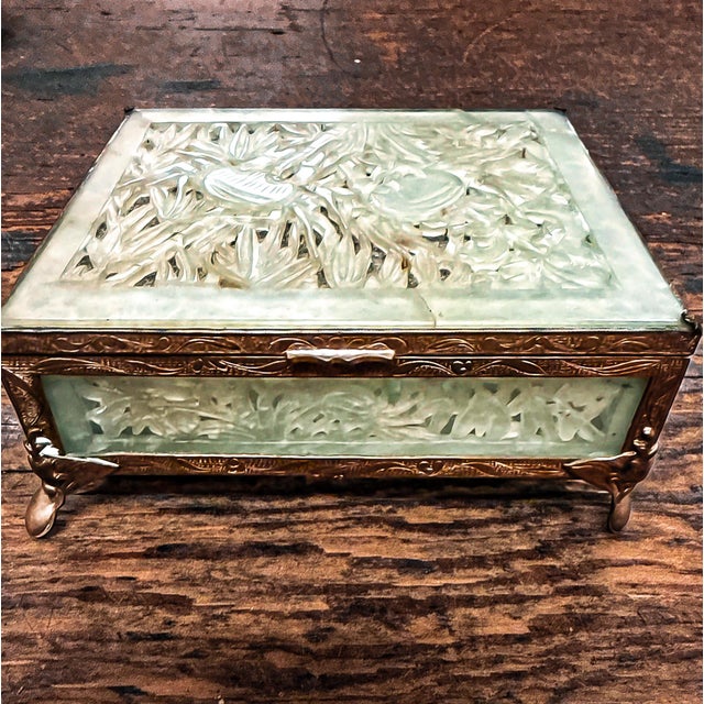 Chinese 1980s Chinese Jade Jewelry Box For Sale - Image 3 of 11