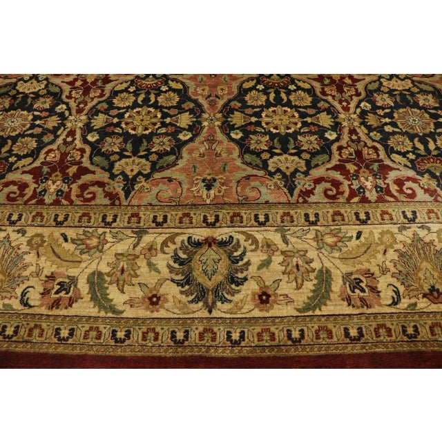 Late 20th Century Indian Palace Rug, 11'11 X 17'10 For Sale - Image 4 of 9