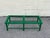 Mid Century Faux Bamboo Green Lacquered Coffee Table For Sale - Image 4 of 9