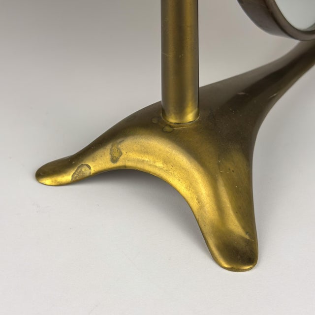 Vintage Tabletop Vanity Mirror in Brass, Italy, 1950s For Sale - Image 15 of 17