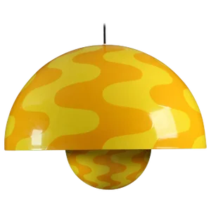 Large Flower Pot Pendant by Verner Panton/