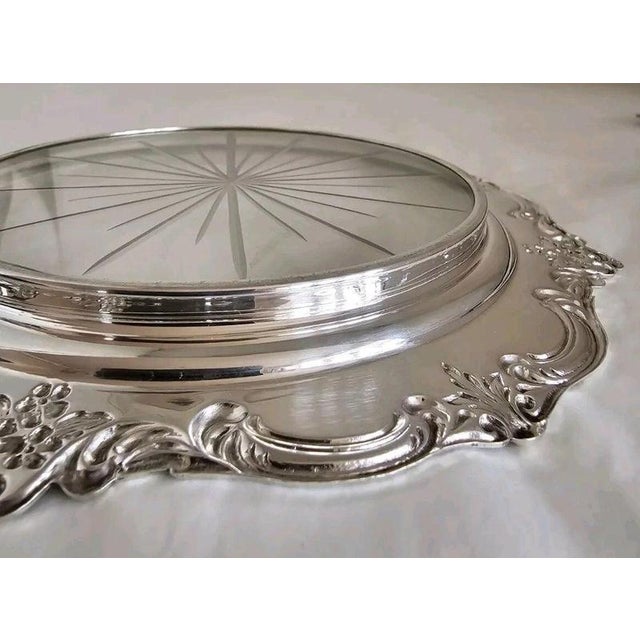 Vintage Sterling Silver and Cut Glass Bon Bon Dish For Sale - Image 18 of 18