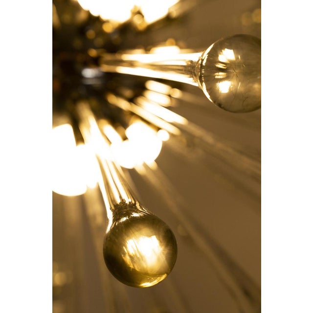 Sputnik Murano Glass Drops Chandelier, Italy, 1960s For Sale - Image 13 of 16
