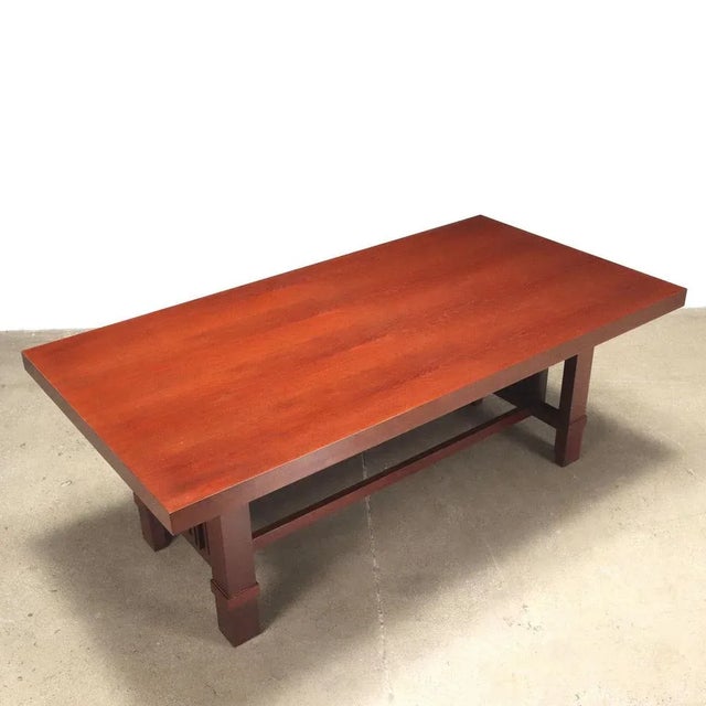 Cherry Taliesin Table from Cassina, Italy, 1989 For Sale - Image 3 of 10