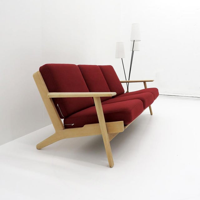 1950s Hans J. Wegner Sofa Model Ge-290/3, 1950 For Sale - Image 5 of 9