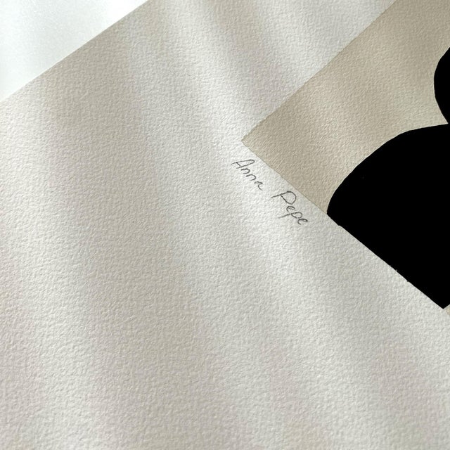 Paper Original Gouache Painting "Figure 07" For Sale - Image 7 of 8