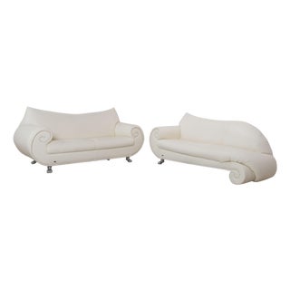 Leather Gaudi Three-Seater and Two-Seater Sofas from Bretz, Set of 2 For Sale