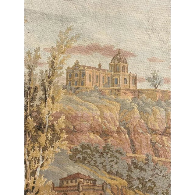 1950s Vintage French Aubusson Style Jacquard Tapestry For Sale - Image 5 of 18