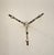 Metal Art Deco Chandelier in Glass and Nickel, 1920s For Sale - Image 7 of 8