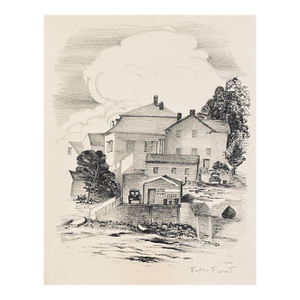 1940s Ruth Forrest Neighborhood Lithograph