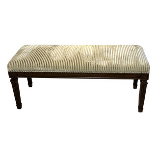 1990s Custom William Switzer Upholstered Bench For Sale