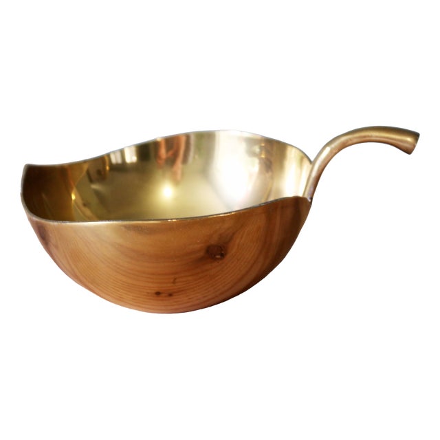 Vintage Brass Bowl, 1970s For Sale