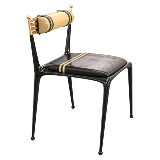 "Magistrale" Chair, With Stainless Steel, Bronze, Tailor Made Leather Bizimyer Furniture. Unmatched. Unrivalled. Designed...