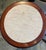 Late 20th Century Late 20th Century Carved Round Walnut Side Tables With Marble Top For Sale - Image 5 of 7