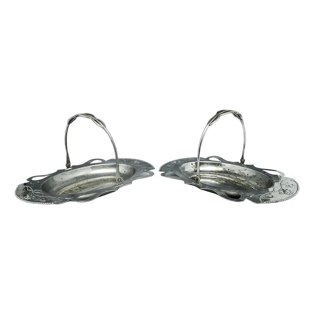 Art Nouveau Baskets, Germany, 1900s, Set of 2 For Sale