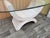 Vintage Coastal Style / Boho Chic Pencil Reed Coffe Table in the Betty Cobonpue Manner. Circa 1980's Features a bow-like...
