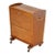 Mid Century Enclosed Portable Bar Cart on Wheels For Sale