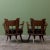 Brown Pair of Carved Walnut Lounge Chairs in the Style of Ettore Zaccari For Sale - Image 8 of 16