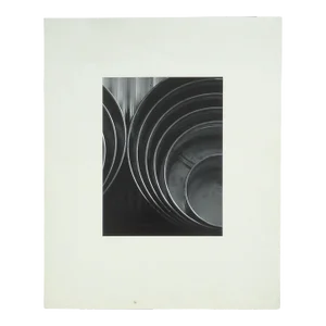 Dean W Hand Industrial Modernist "Horse Tanks" Photograph Mid 20th Century