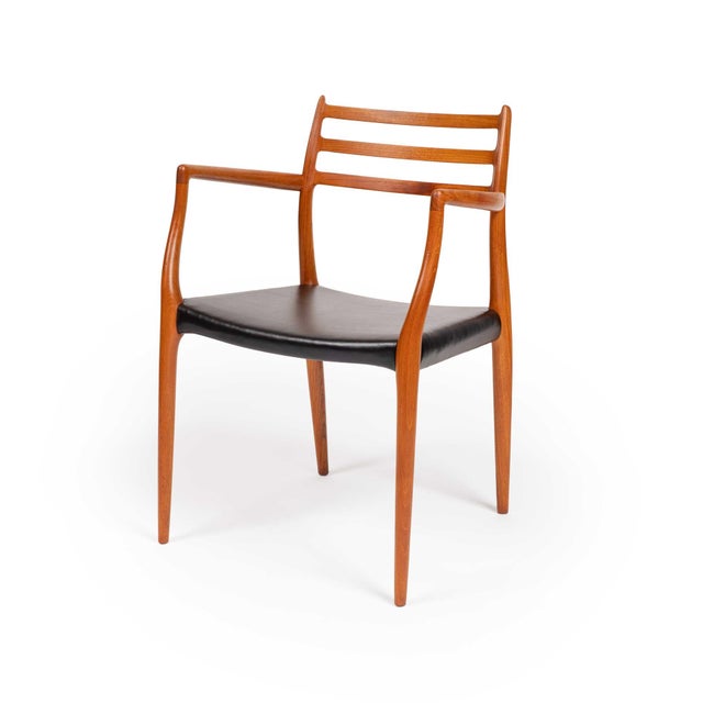 Brown Vintage Niels Otto Møller 78 & 62 Dining Chairs in Solid Teak Set of 8 For Sale - Image 8 of 8