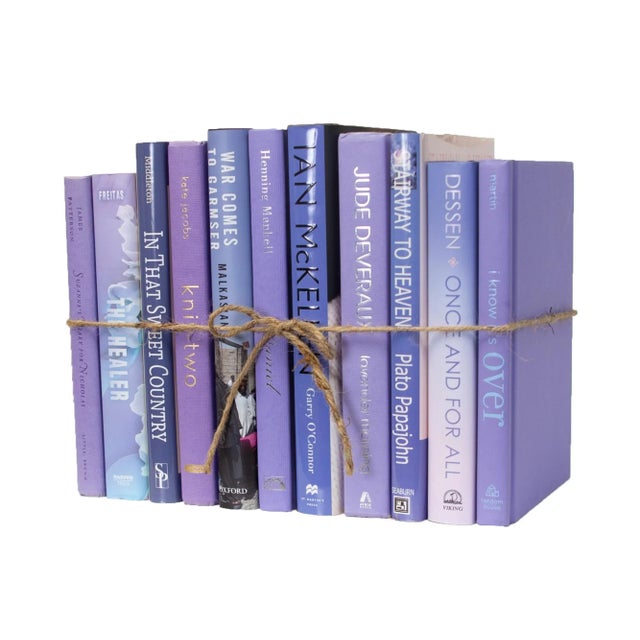 Booth & Williams Decorative Books - Iris Book Bundle - 1 Foot of Purple Books For Sale - Image 4 of 4
