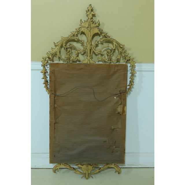 Gold Vintage Gold Decorated Italian Design Decorator Mirror For Sale - Image 8 of 10