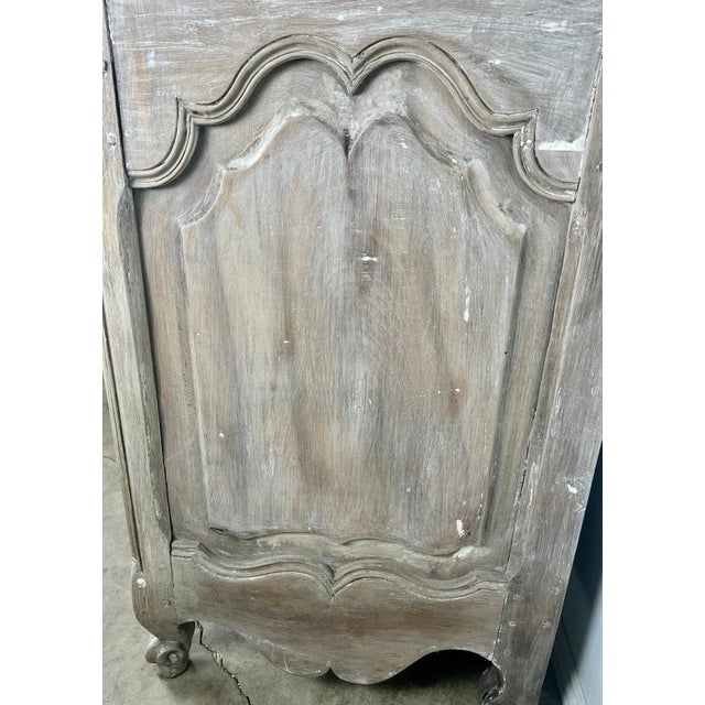 18th C. French Carved Buffet With Distressed Painted Finish For Sale - Image 11 of 18