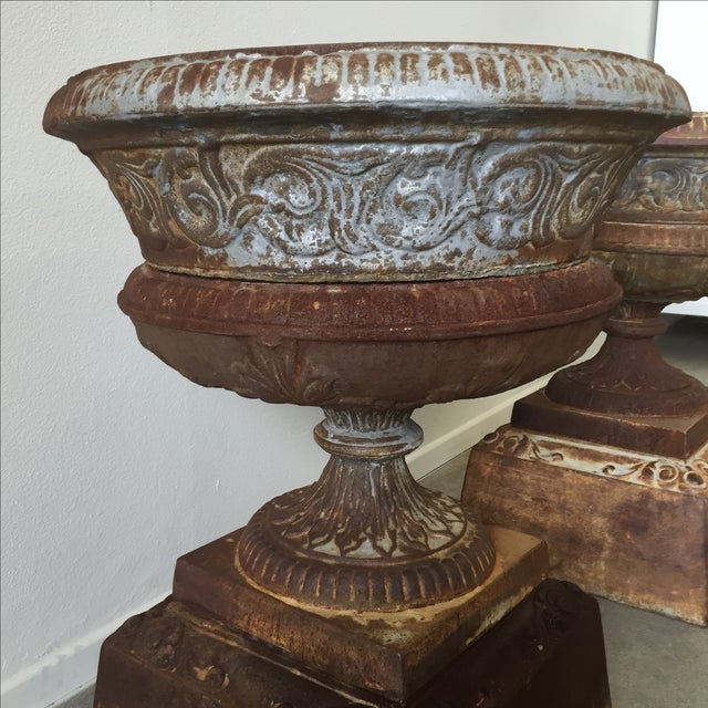 Antique Garden Urns Pair Chairish