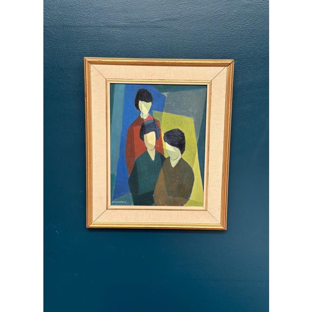 Sune Walberg, Figure Composition, 1960s, Oil on Panel, Framed For Sale - Image 15 of 18
