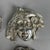 The Four Seasons Wall Mask Sculptures in 925 Silver, 1970s, Set of 4 For Sale - Image 4 of 11