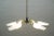 Metal Mid-Century Sputnik Glass & Brass 6-Arm Ceiling Lamp For Sale - Image 7 of 8