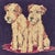 Lovely Vintage Framed Needlepoint of Two Charming Terriers on a Mat For Sale - Image 4 of 7