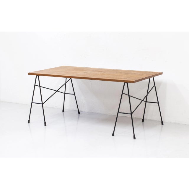 Desk by Bengt Johan Gullberg. Produced by Gullberg trading company in Sweden during the 1950s. Made from black lacquered...