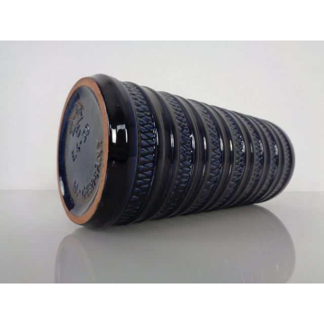 Dark Blue E4-30 Ceramic Vase from Carstens Tönnieshof, Germany, 1960s For Sale - Image 11 of 16