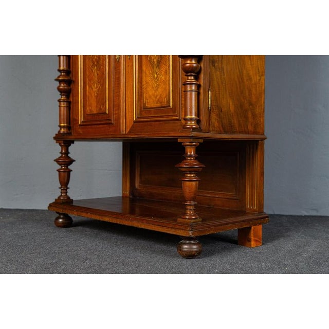 Wilhelminian Style Side Cabinet or Buffet Shelf, 1890s-1910s For Sale - Image 9 of 18