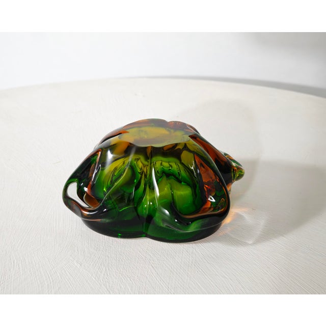 Vintage Italian Sommerso Murano Glass Bowl, 1960s For Sale - Image 9 of 16
