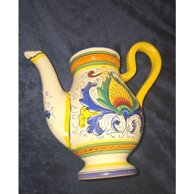 Mid 20th Century Mid 20th Century Signed Ars Deruta Raffaellesco Italian Ceramic Jug For Sale - Image 5 of 5