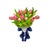 Ceramic Monkey Sculpture Large Porcelain With Faux Tulips Vintage Chinoiserie Decor For Sale - Image 7 of 8