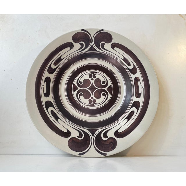 Hand-Painted Charger or Wall Plaque from Rosenthal Studio-Line, 1970s For Sale - Image 11 of 18